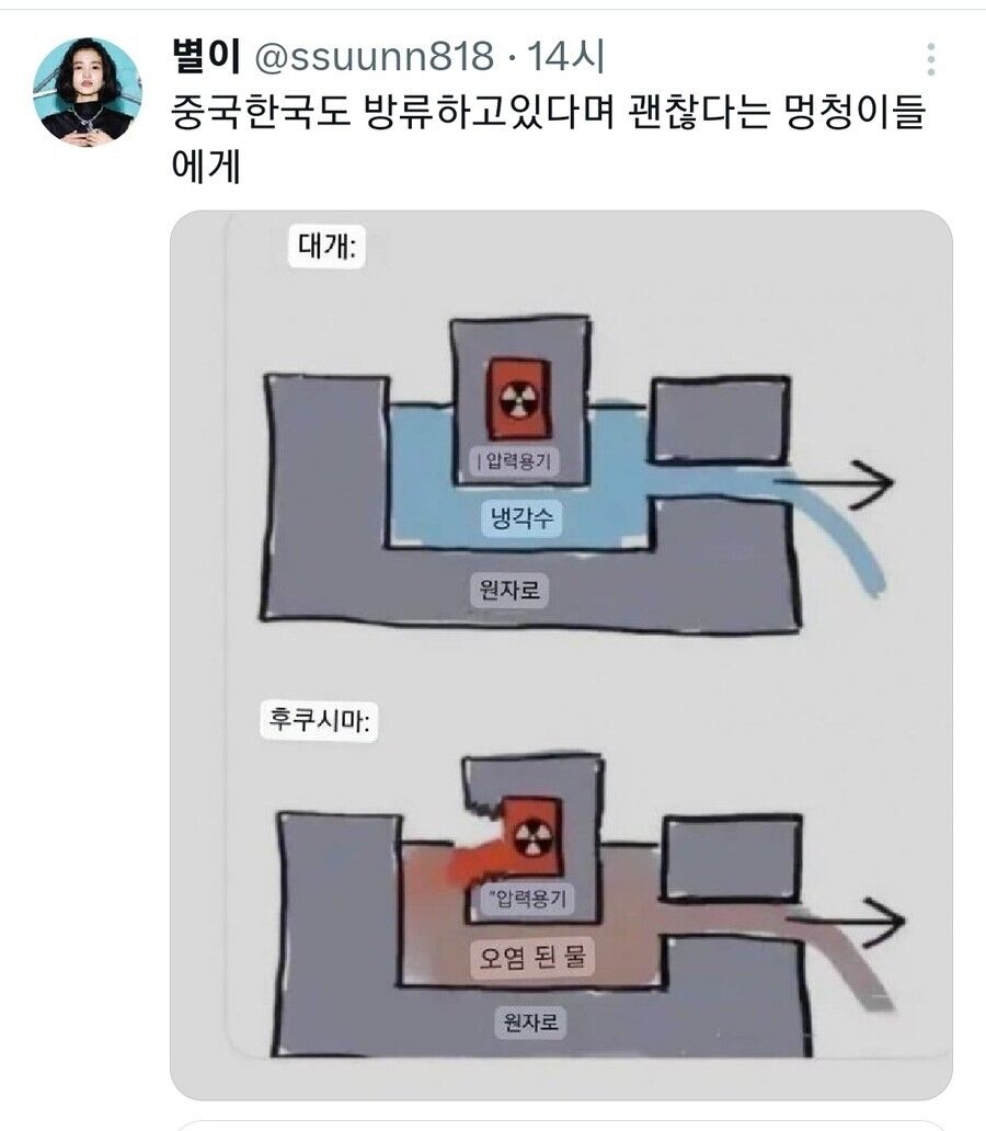 방류해도 괜찮다는 2찍들에게