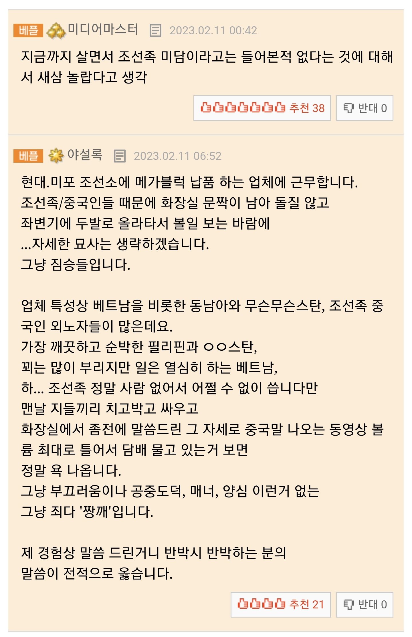 조선족을 중국인이라고 하는 EU