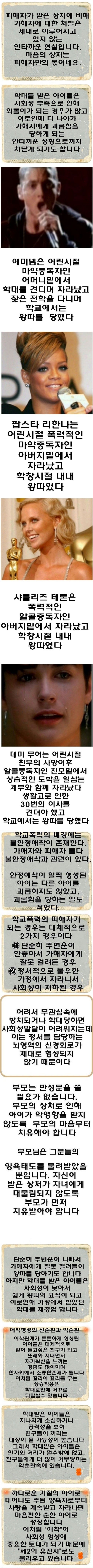 과거 왕따였던 유명인사들