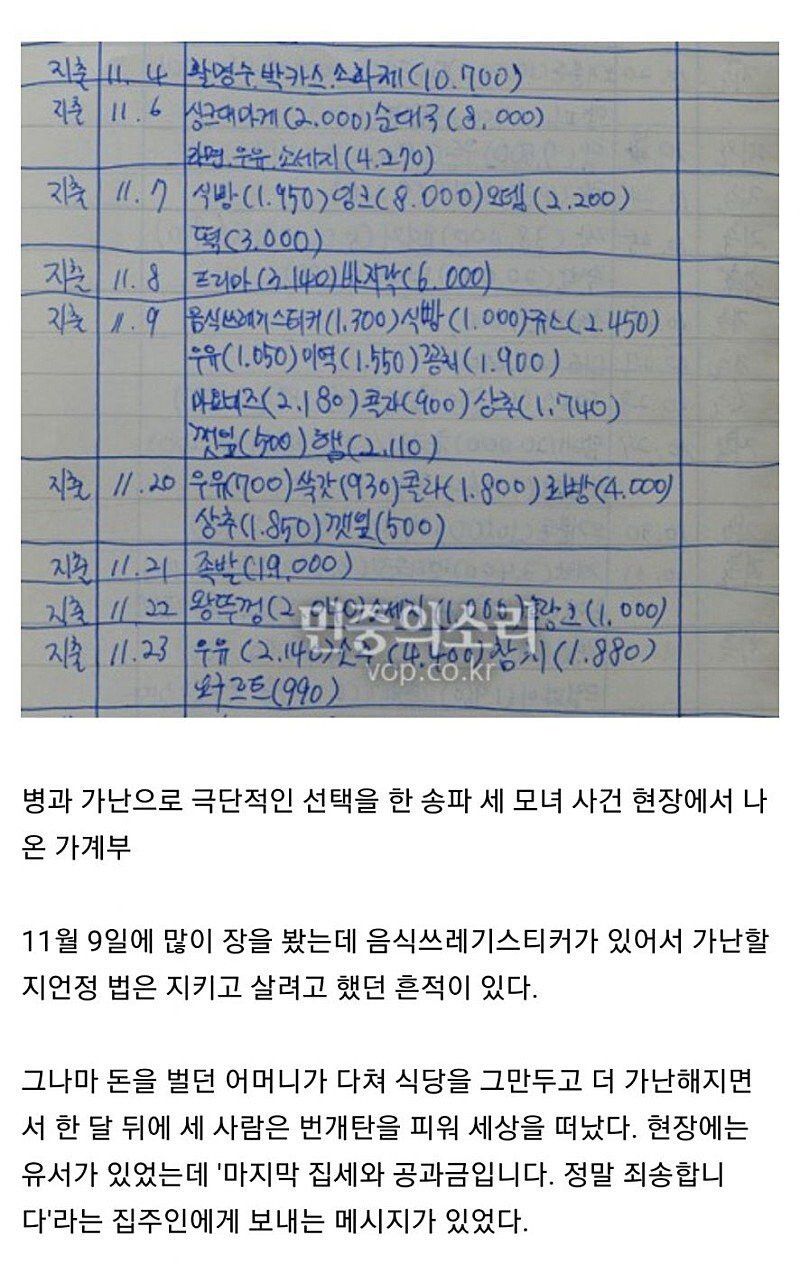 가난했지만 끝까지 지키려고 했던 것