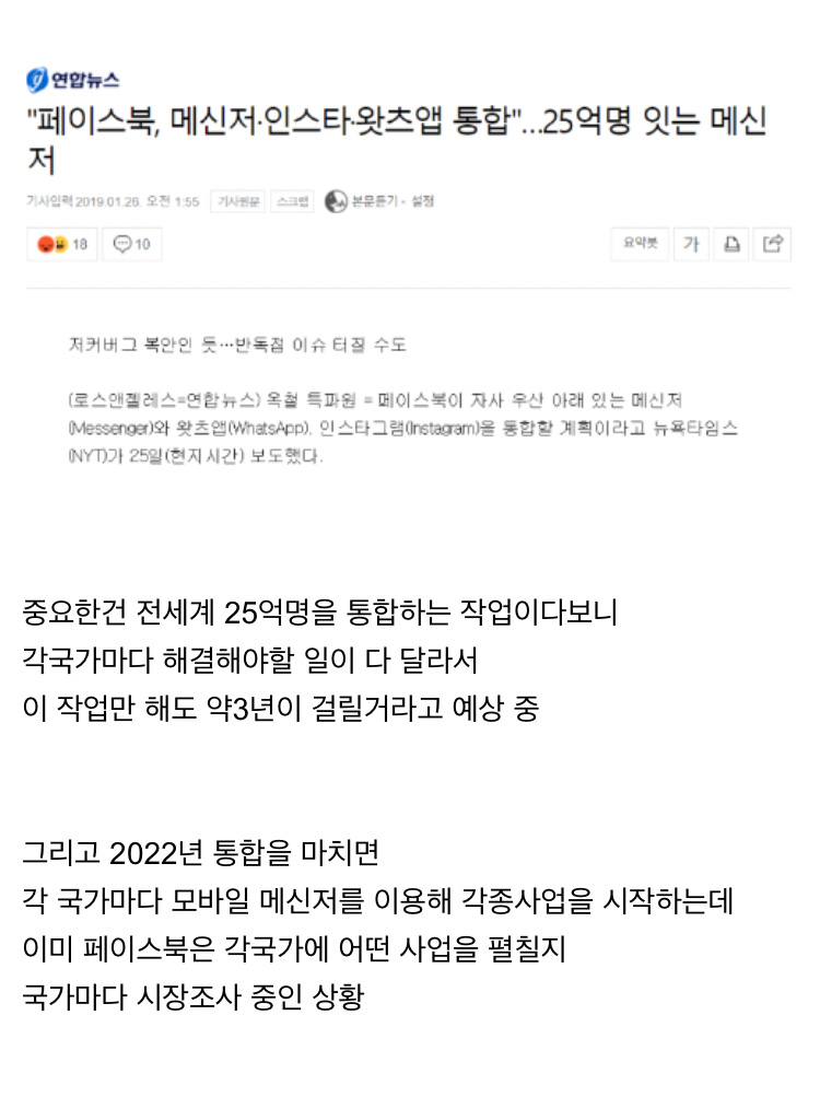 전세계 국가별 메신저 1위 현황