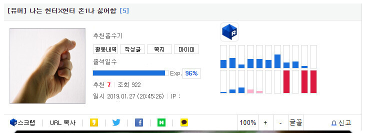 헌터헌터 개 싫어.