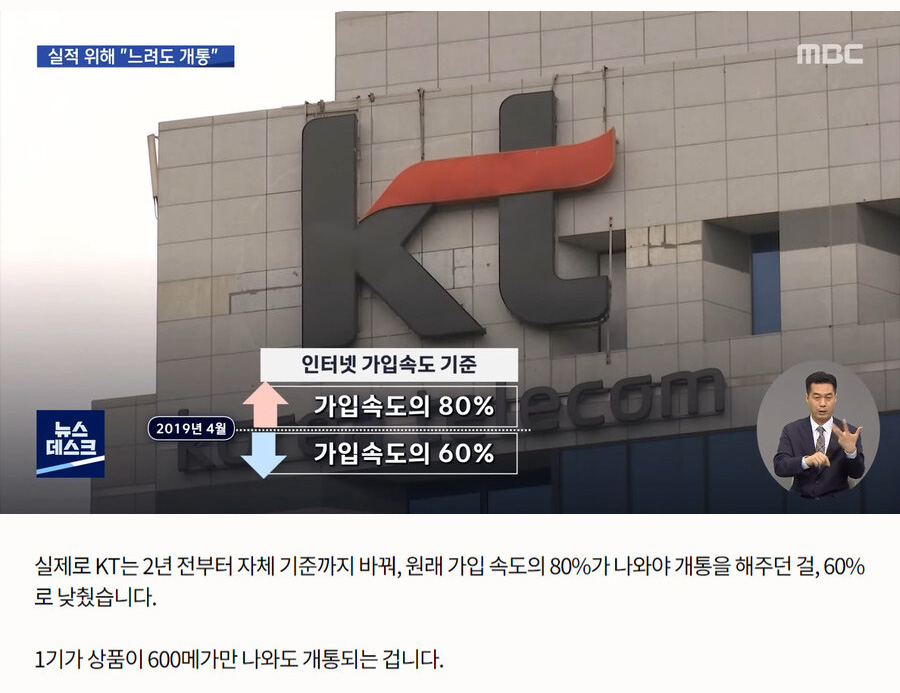 KT 인터넷 속도 논란 결말