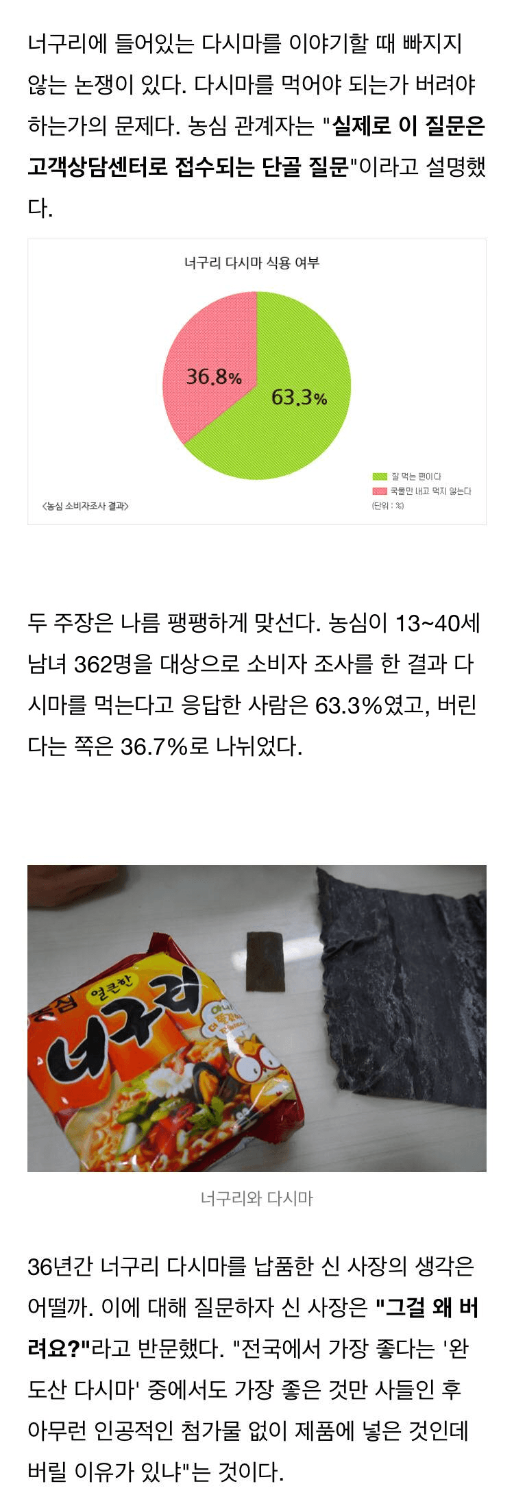 의외로 많이 버려진다는 것