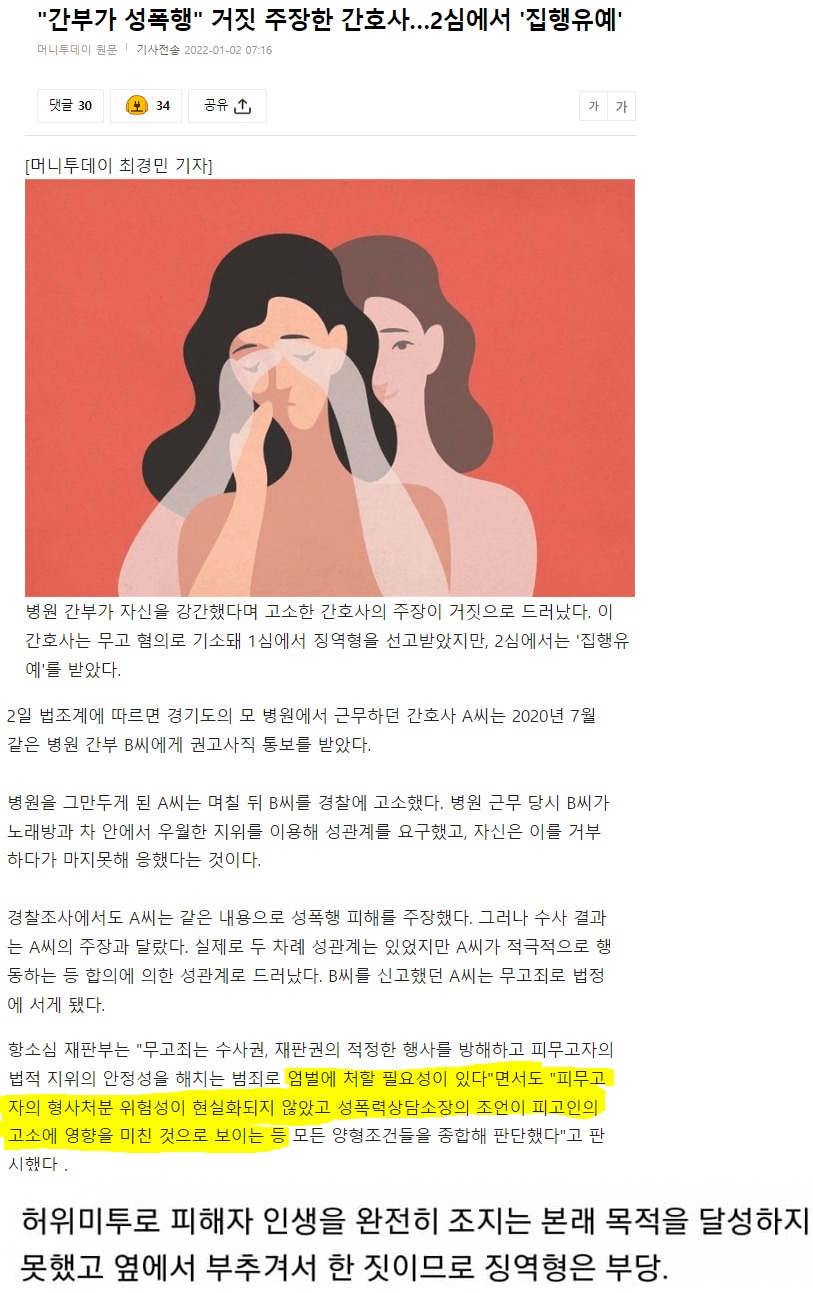 간호사의 거짓주장 헬피엔딩