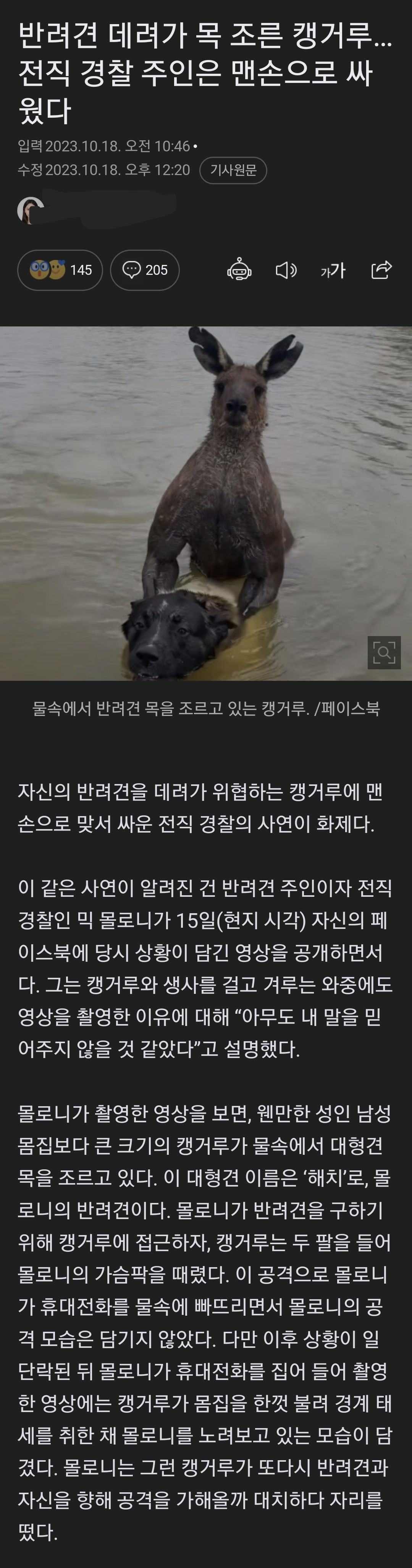 반려견 데려가 목 조른...