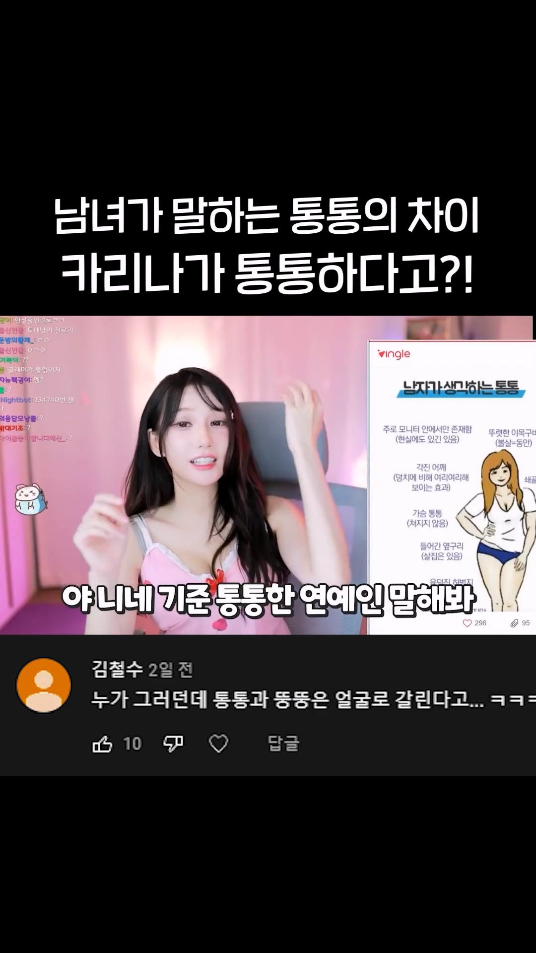 남자들이 생각하는 통통한 여자 연예인 기준