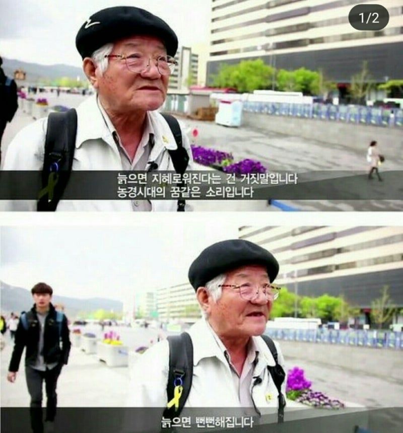 늙으면 뻔뻔해집니다