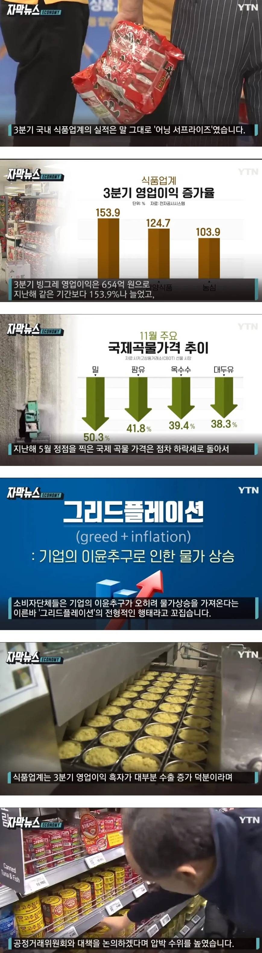 물가 핑계로 꿀 빨고 있는 업체들