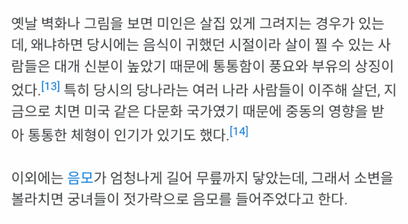 양귀비 외모 묘사 중 충격적인 부분