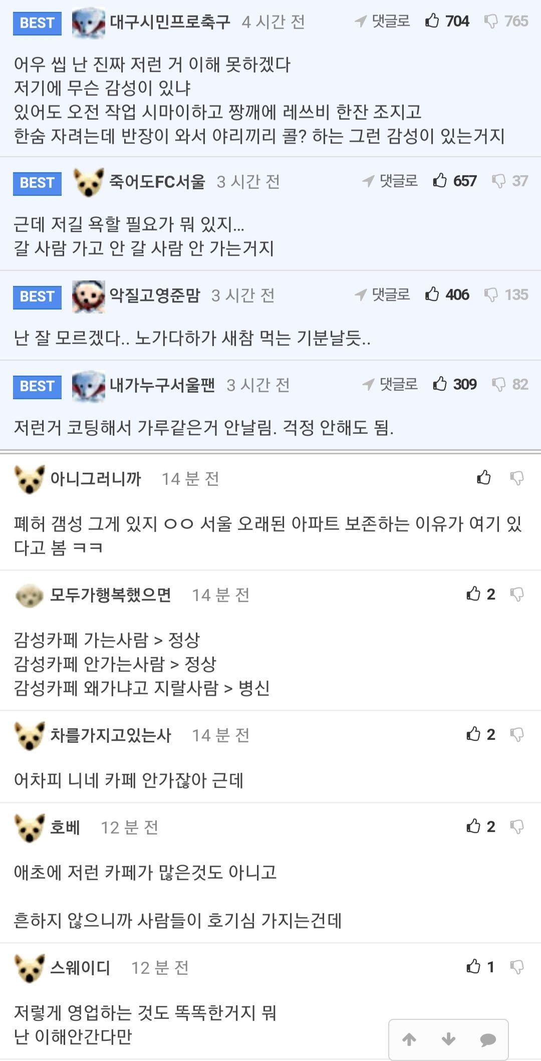 온라인에서 주기적으로 까이는 폐허 컨셉 카페 후기