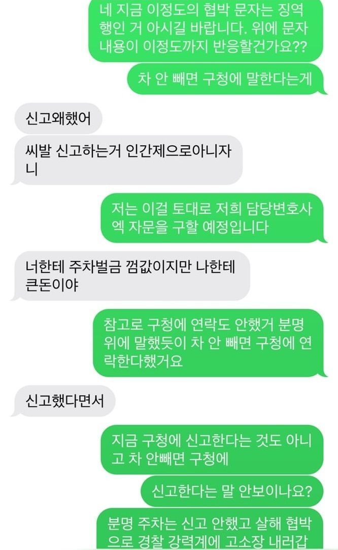 차 빼달라고 했다가 쌍욕 먹었다는 사람.