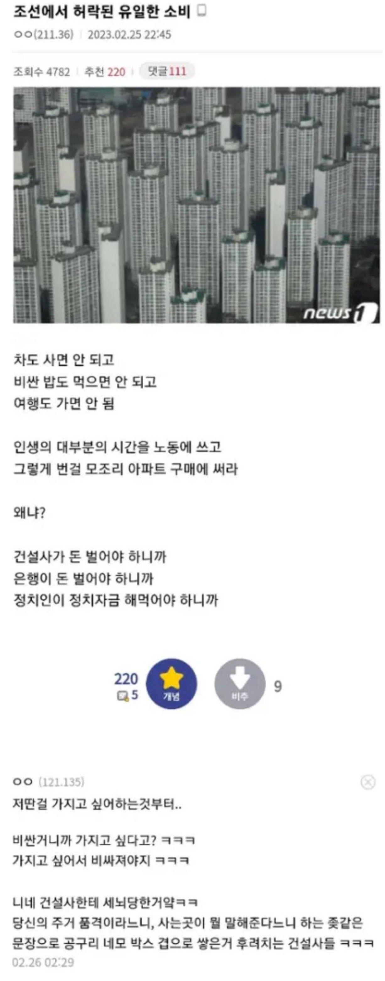 헬조선에서 허락된, 유일한 소비