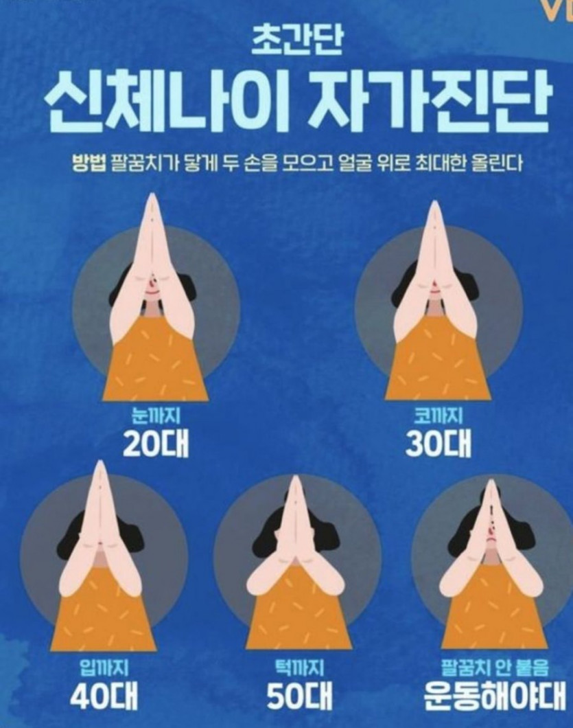 신체나이 확인하는 방법