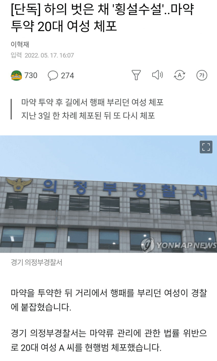 하의 벗은 채 횡설수설