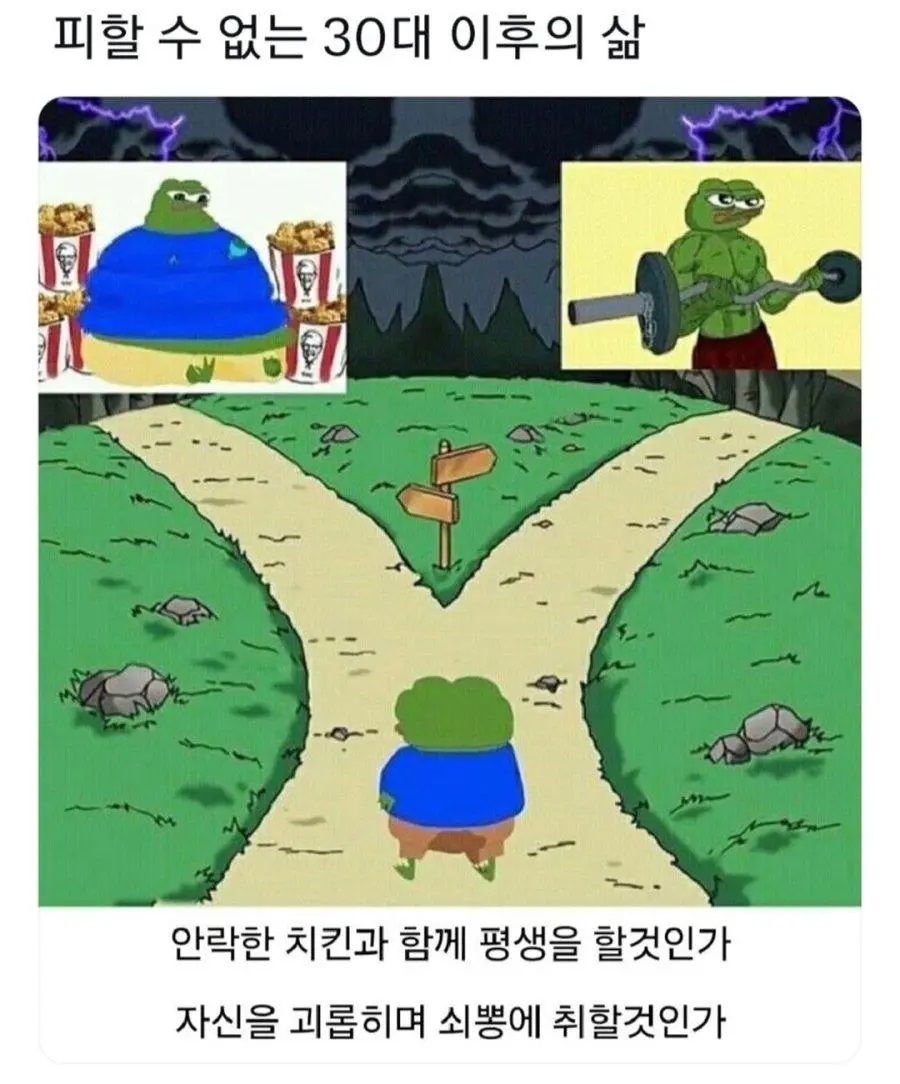 피할 수 없는 30대 이후의 삶