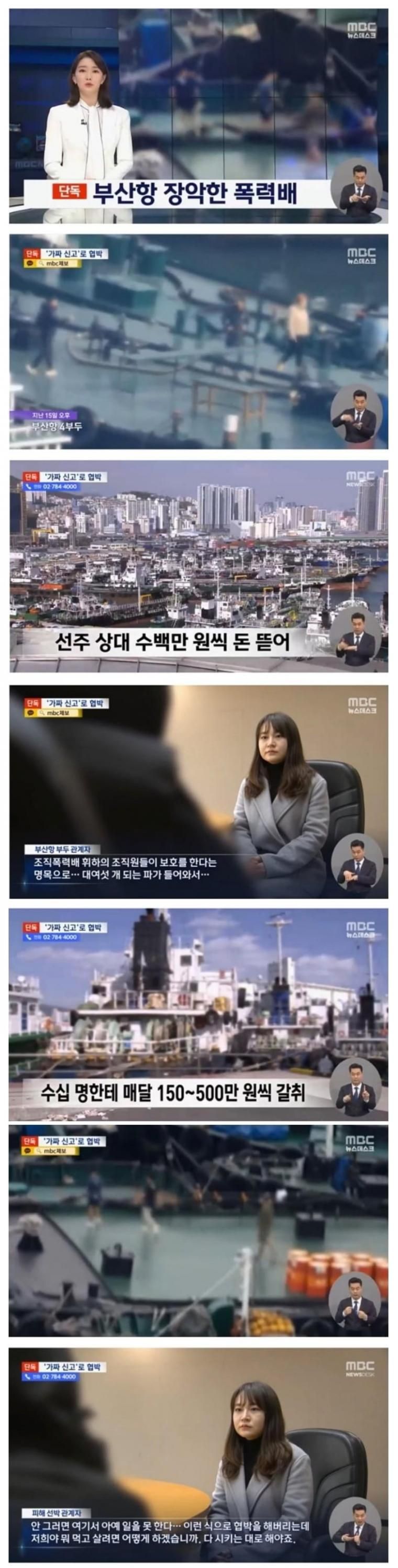 부산항 장악한 폭력배‥'가짜 신고'로 협박