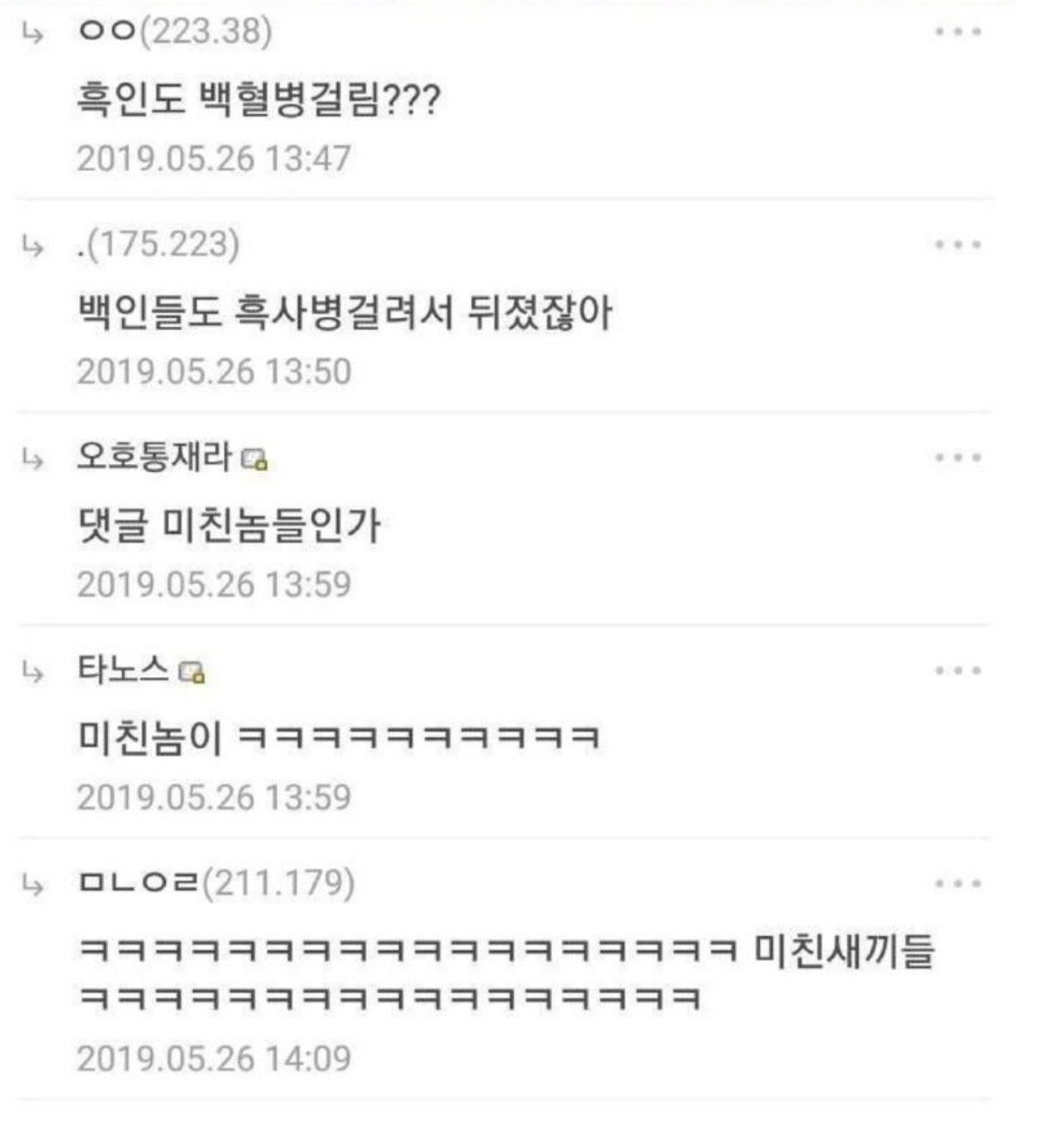 흑인도 백혈병 걸림??