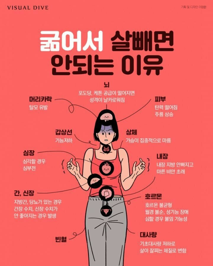 [기타] 굶으면서 살 빼면 안되는 이유.